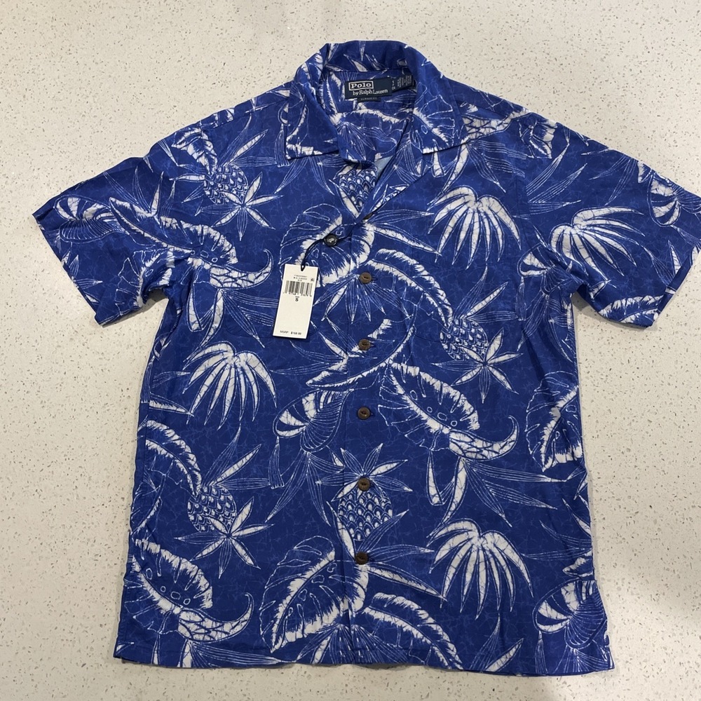 Polo Ralph Lauren Classic Fit Hoffman‎ Camp Shirt Hawaiian Mens Small NWT $168